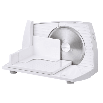 Колбасорезачка Adler AD 4703, 400W, 17 см острие, Регулируема дебелина 0–15 мм, Сгъваема, Подвижно острие