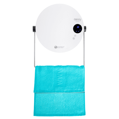 Керамична печка за баня Camry CR 7747, 2000W, LCD дисплей, Дистанционно, Таймер, IPX2, Стенен монтаж