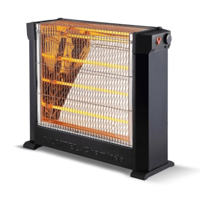 Кварцова печка LUXELL KS-2760, 2200W, 4 тръби, До 30 m², Черен