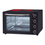 Готварска печка с керамичен плот Oliver Voltz OV51441E45 – 45L, 4300W, 90-230C. вентилатор и осветление, черна