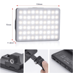 Newmowa 60 LED – компактна видеосветлина с CRI95+, 3 режима и вградени батерии