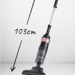 Вертикална прахосмукачка 2в1 Adler AD 7049, 800W, 15 kPa, Без торба, HEPA филтър, Розово злато/Черен