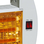 Кварцова печка Rosberg R51972A, 1200W, Отопление, 3 нива, Защита от обръщане, Бял