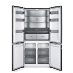 Хладилник с фризер Diplomat Multi Door NF500MDIE, Slot in дизайн, 505L, No Frost, Multi zone температурна настройка, LED дисплей, Тъмен инокс