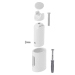 Електрически радиатор за баня Adler AD 7823, 400W, LED дисплей, Таймер, 10 нагревателни тръби, Регулиране на температурата, IP24, Бял