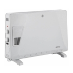 Конвектор за под Rosberg R51974ET, 2500W, 3 степени, Турбо вентилатор, Автоматично изключване, Термостат